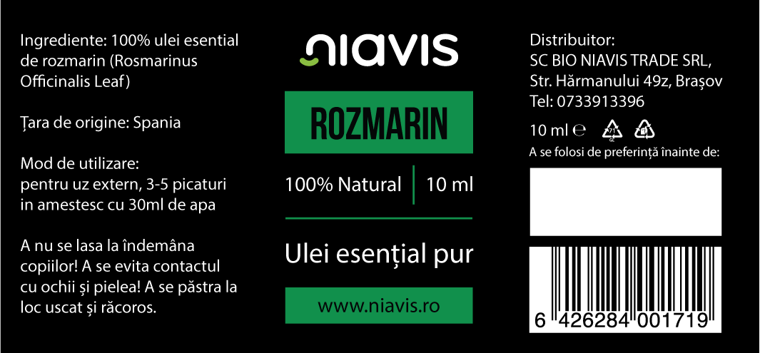 Ulei Esential de Rozmarin 10ml