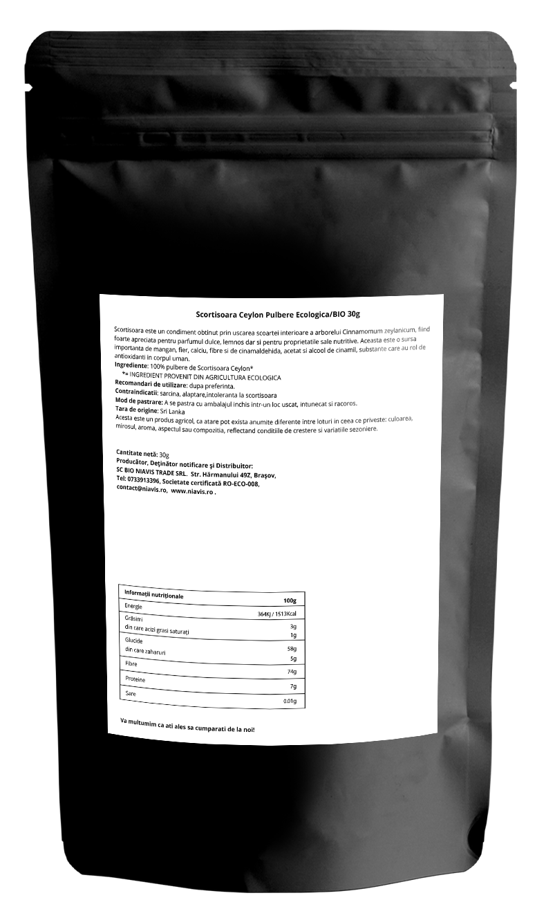 Scortisoara Ceylon Pulbere Ecologica/BIO 30g