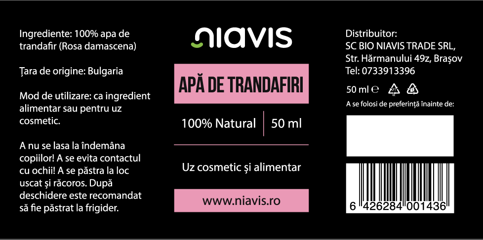 Apa de Trandafiri 50ml
