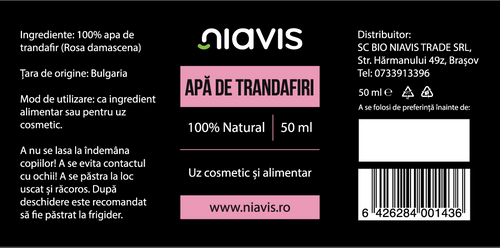Apa de Trandafiri 50ml