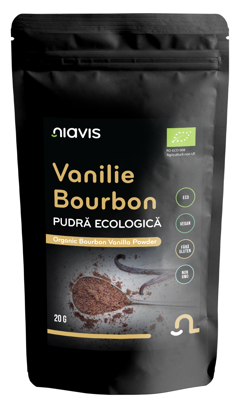 Vanilie de Bourbon Pulbere Ecologica /BIO 20g - Niavis