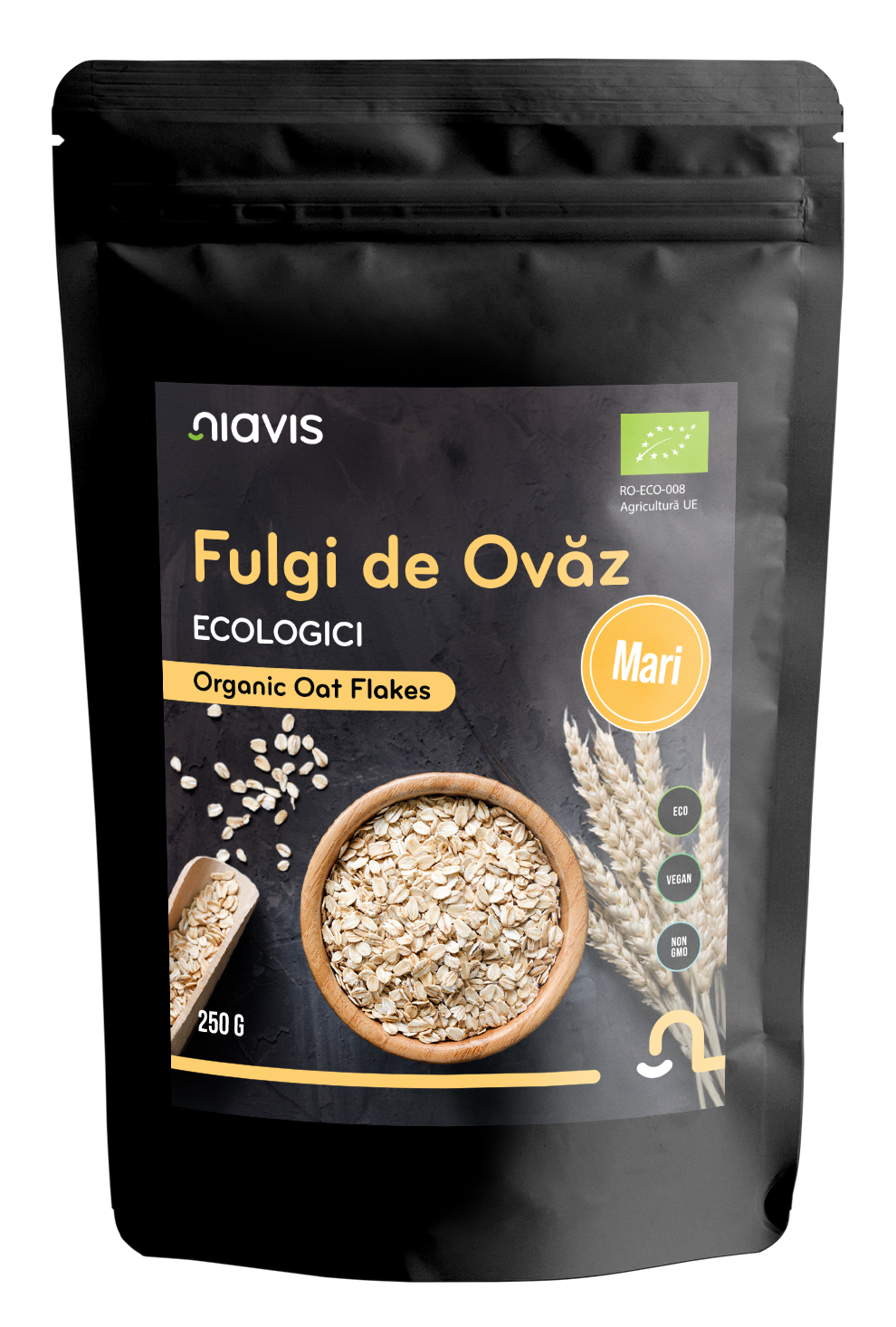 Fulgi de Ovaz Mari  Ecologici/BIO 250g - Niavis