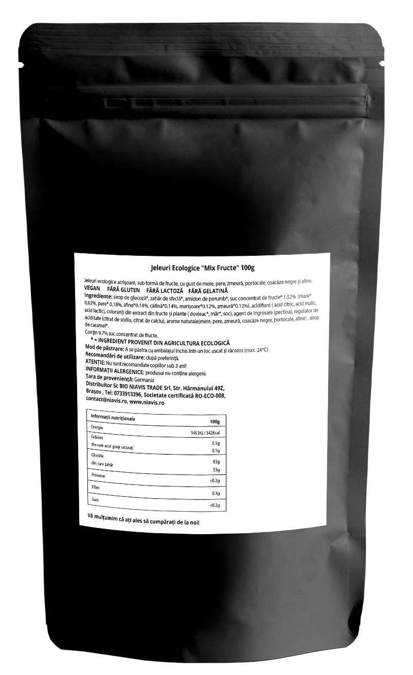 Jeleuri Ecologice "Mix Fructe" 100g