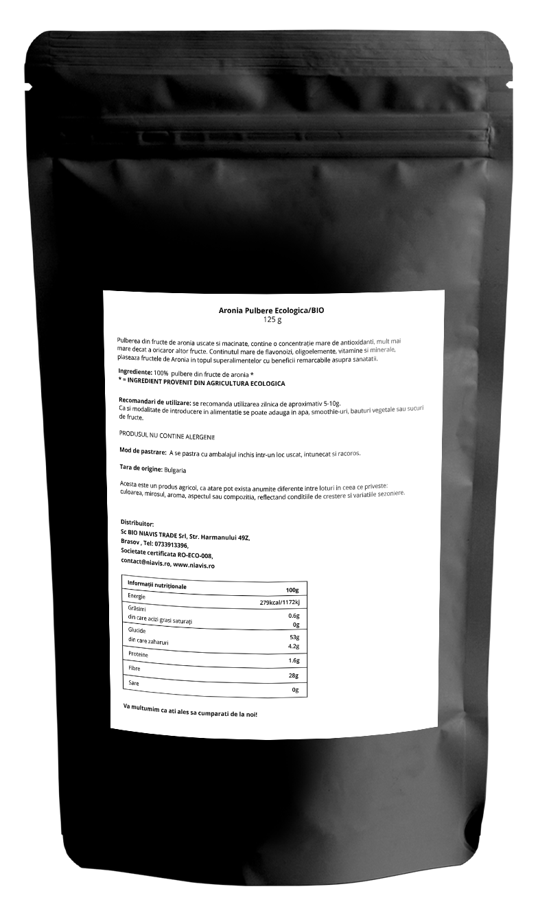 Aronia Pulbere Ecologica /BIO 125g
