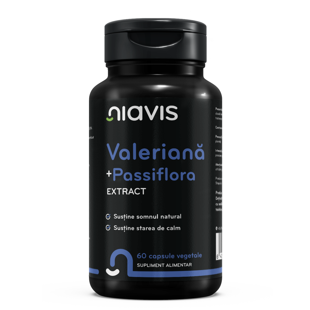 Valeriana + Passiflora extract 60cps - Niavis