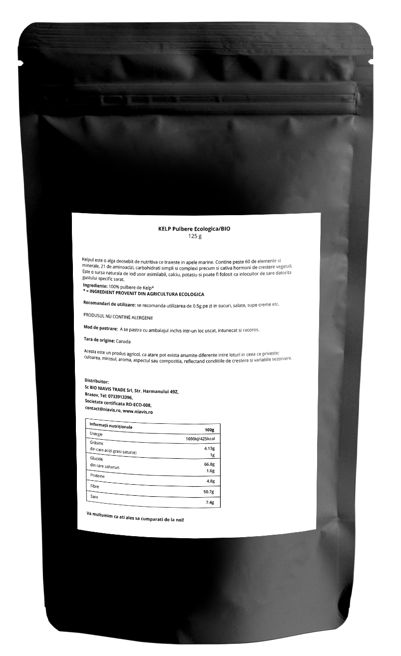 Kelp Pulbere Ecologica/BIO 125g