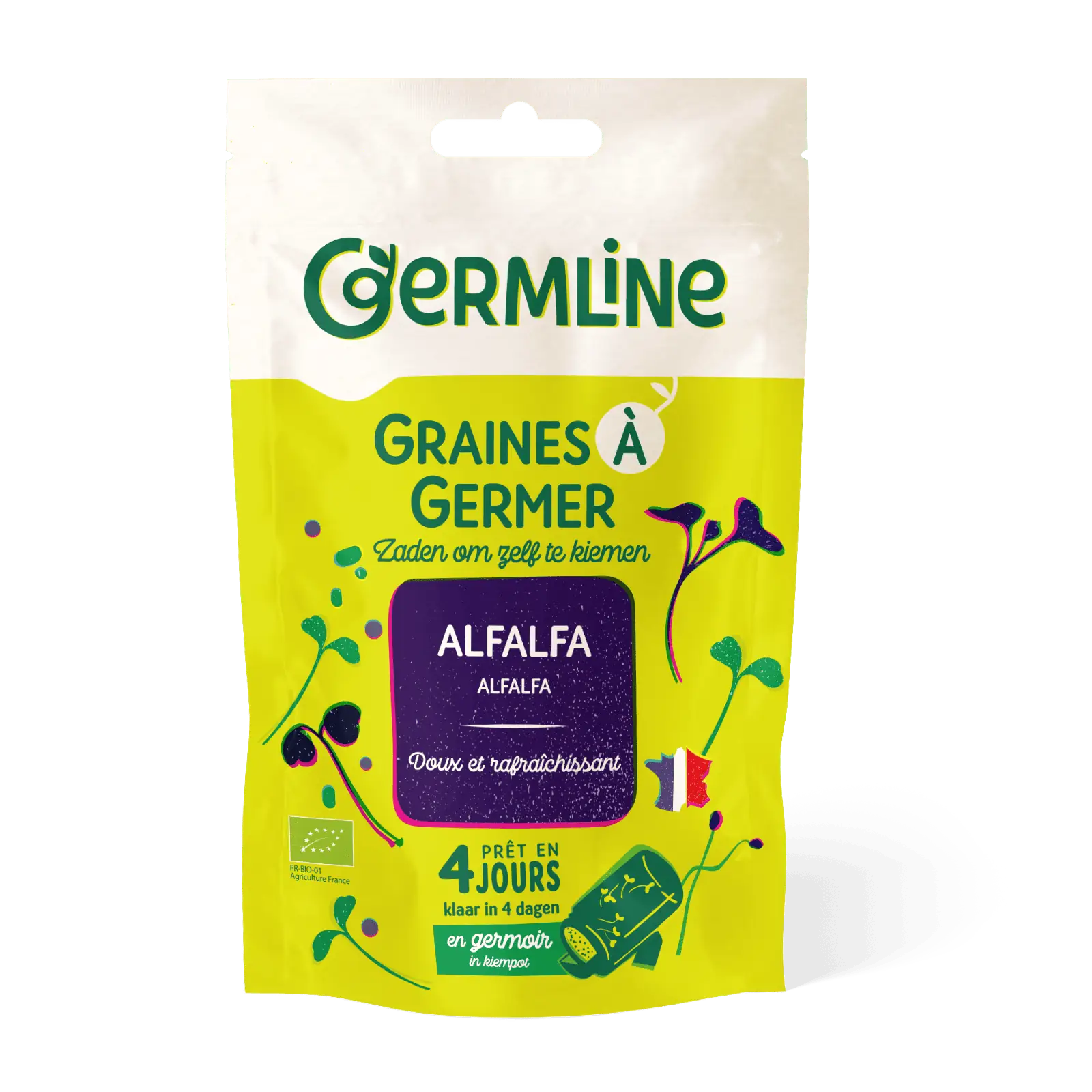 Alfalfa seminte pentru germinat bio 150g Germline