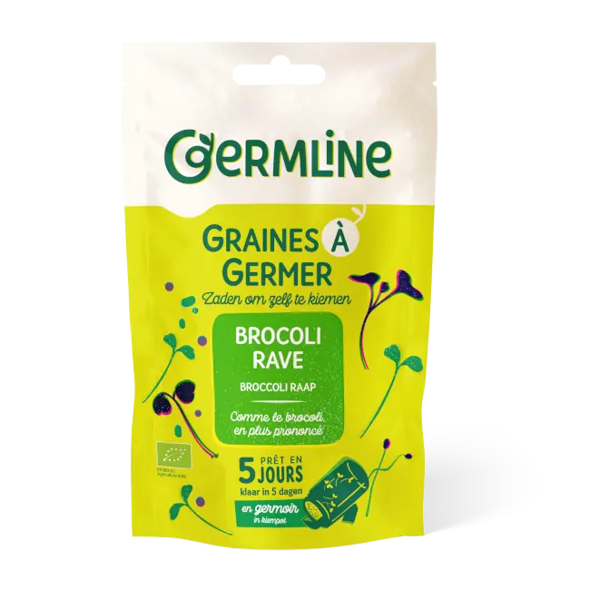 Broccoli rabe seminte pentru germinat bio 150g Germline