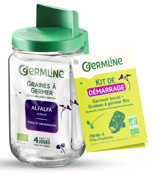 Germinator tip borcan cu protectie la scurgerea apei Germline
