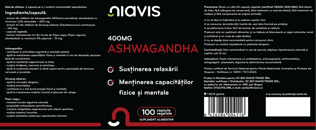 Ashwagandha 100 cps