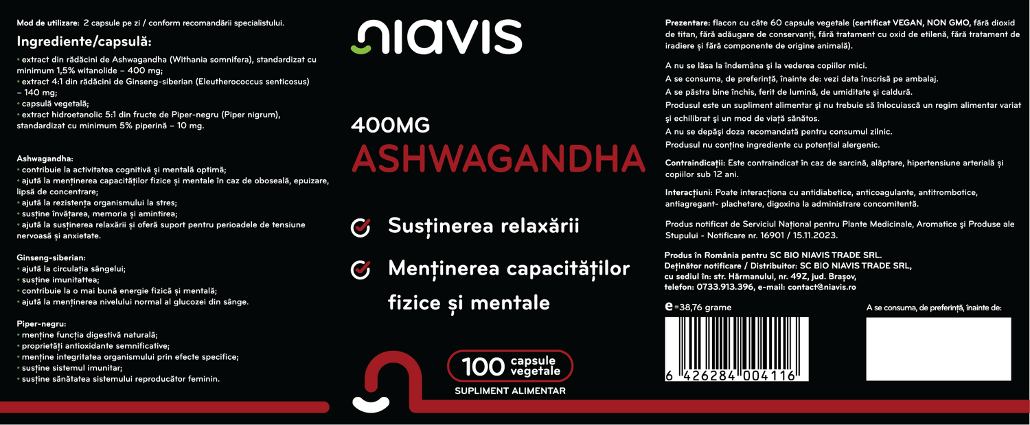 Ashwagandha 100 cps