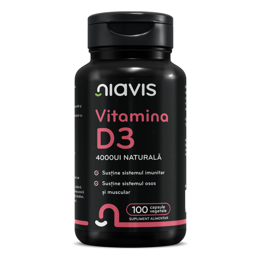 Vitamina D3 4000ui Naturala 100 cps - Niavis