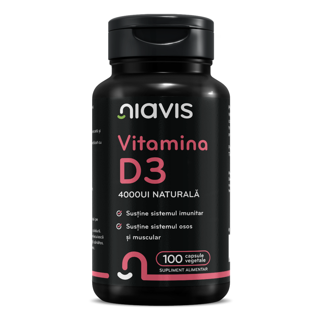 Vitamina D3 4000ui Naturala 100 cps