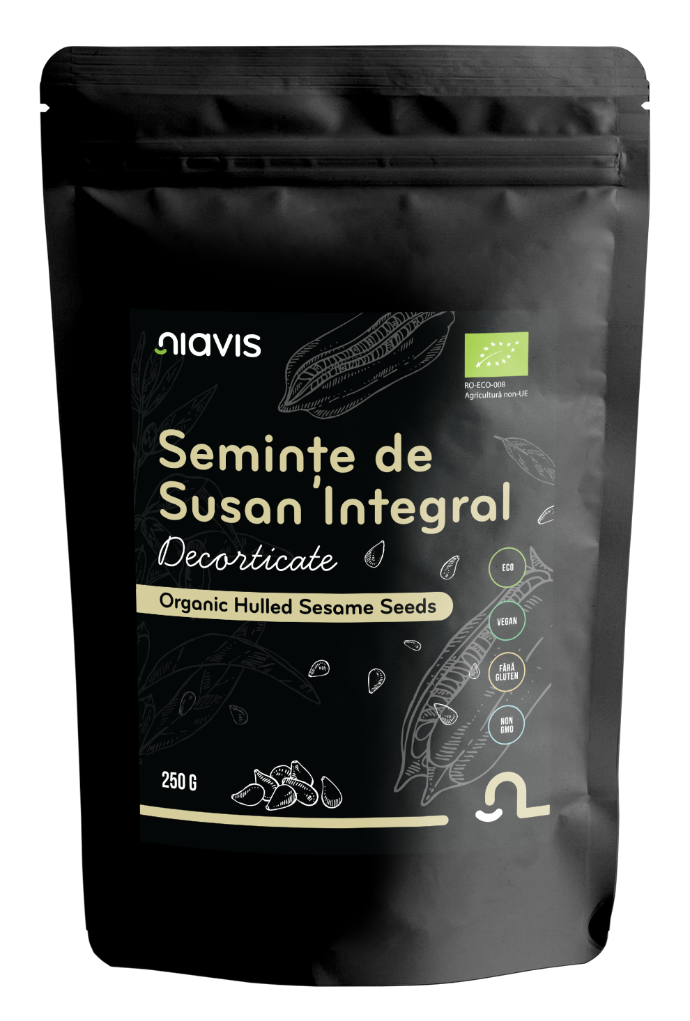 Seminte de Susan Integral  Decorticate Ecologice/BIO 250g