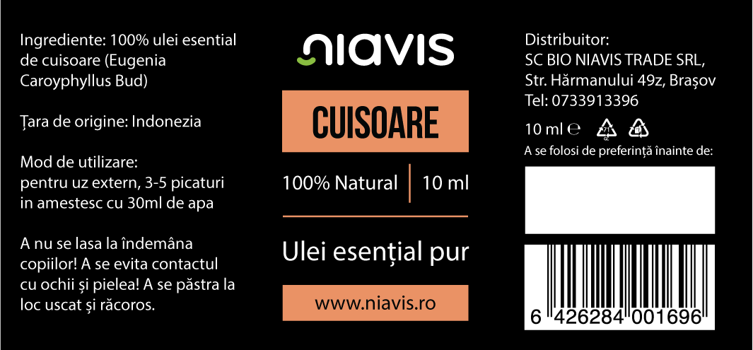 Ulei Esential de Cuisoare 10ml