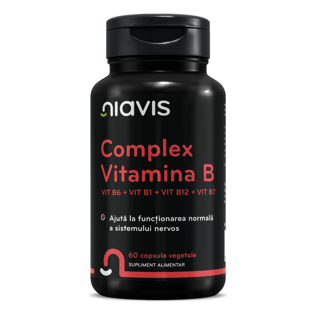 Vitamina B Complex - Vit B6 + Vit B1 + Vit B12 + Vit B7 60CPS
