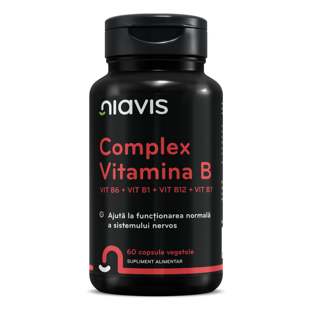 Vitamina B Complex - Vit B6 + Vit B1 + Vit B12 + Vit B7 60CPS - Niavis