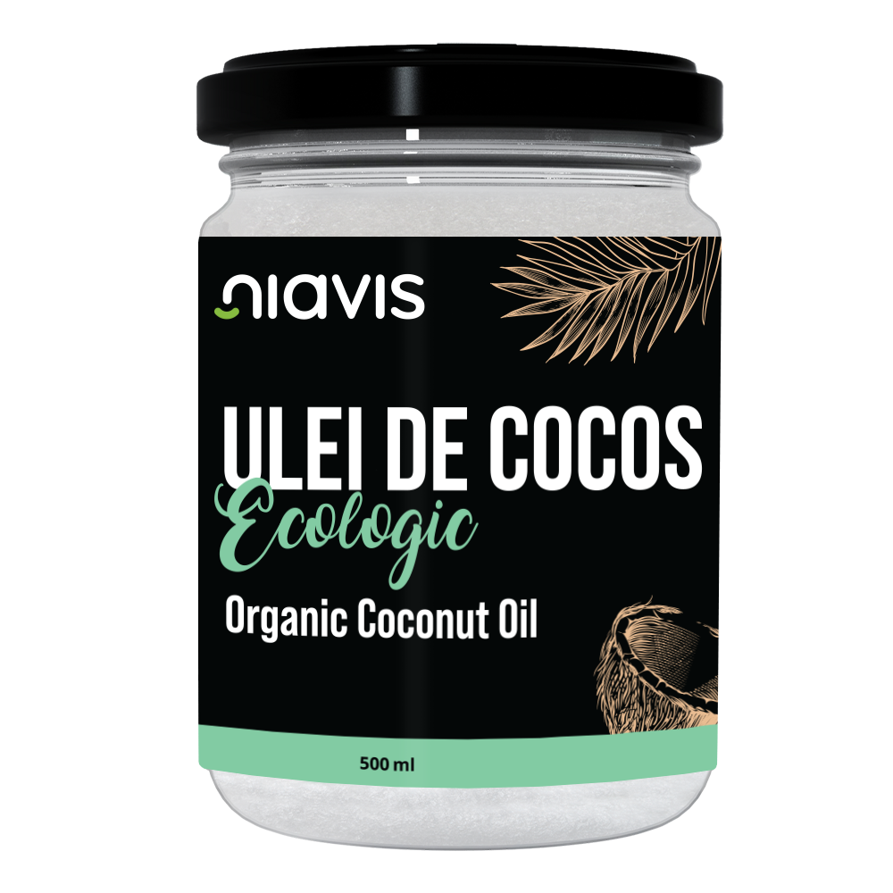 Ulei de Cocos Extra Virgin Ecologic/BIO 450g/500ml - Niavis