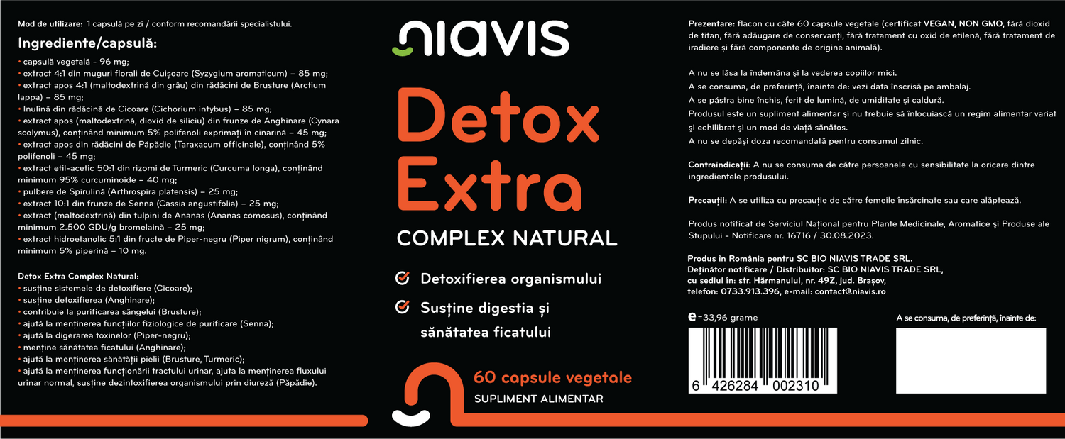 Detox Extra Complex Natural 60 cps