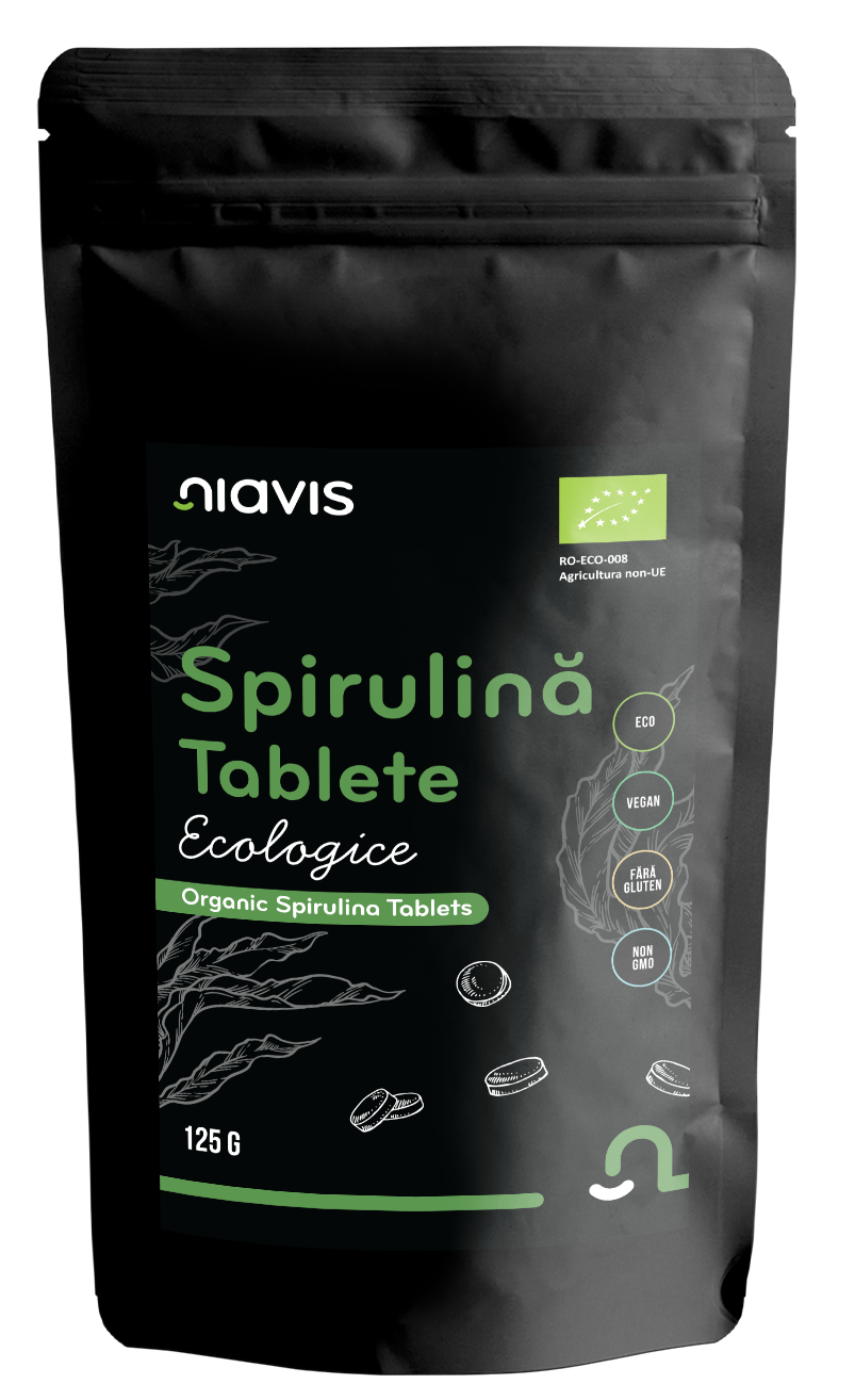 Spirulina Tablete Ecologice/BIO  125g