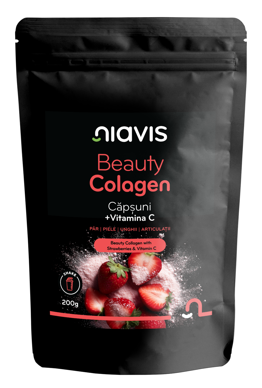 Beauty Colagen cu Capsuni si Vitamina C 200g - Niavis