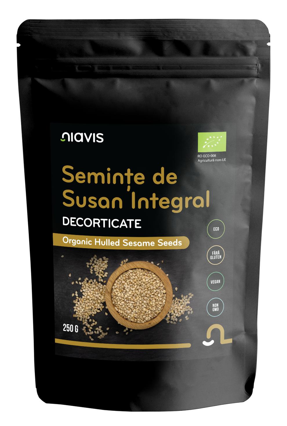 Seminte de Susan Integral  Decorticate Ecologice/BIO 250g - Niavis