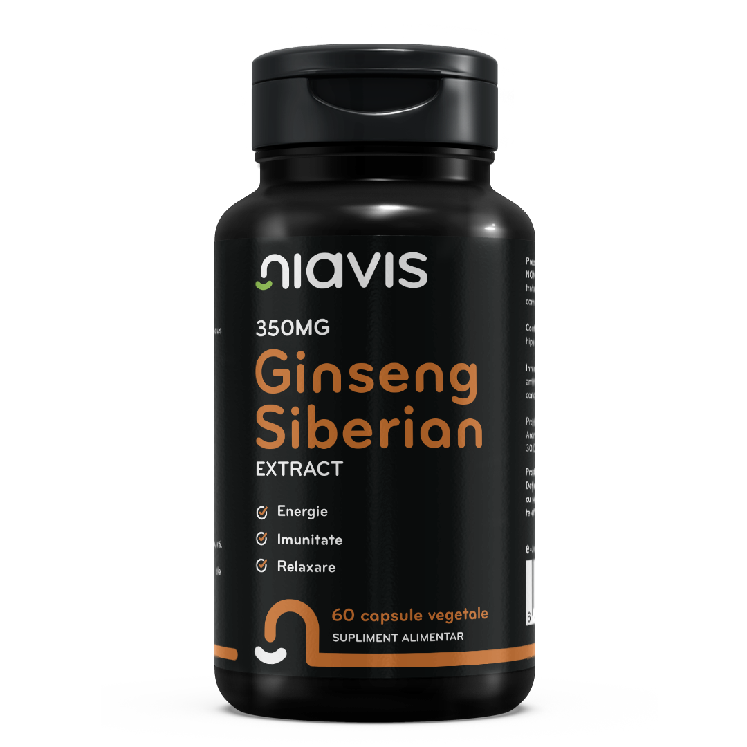 Ginseng Siberian Extract 350mg 60cps - Niavis