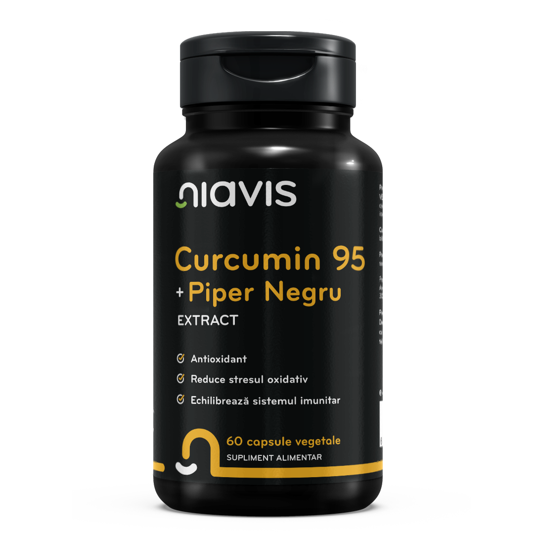 Curcumin 95 + Piper Negru Extract 60cps - Niavis