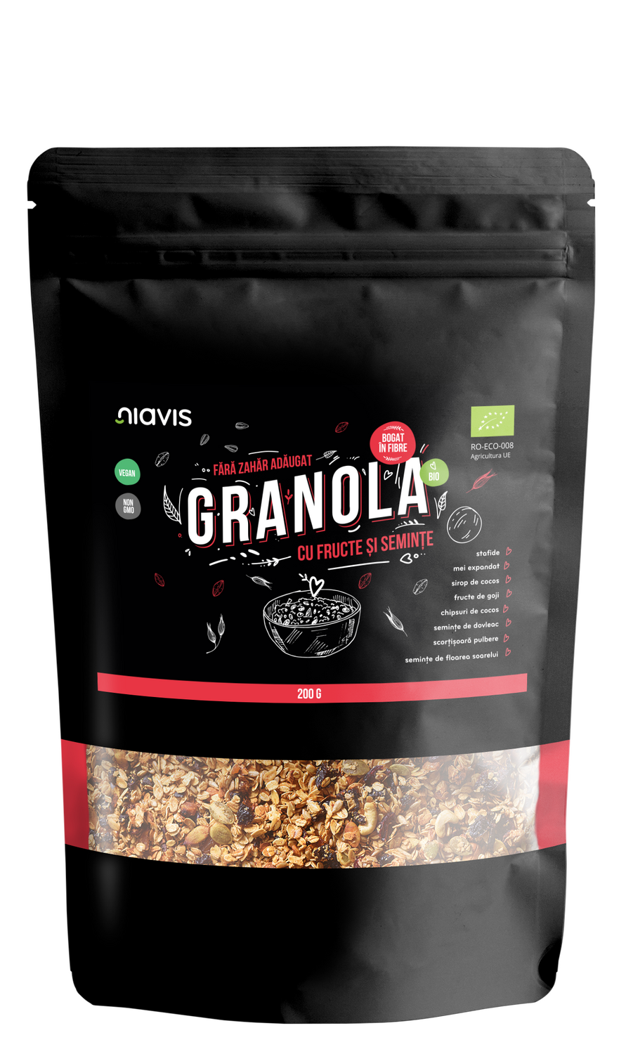 Granola cu Fructe si Seminte Ecologica/BIO 200g
