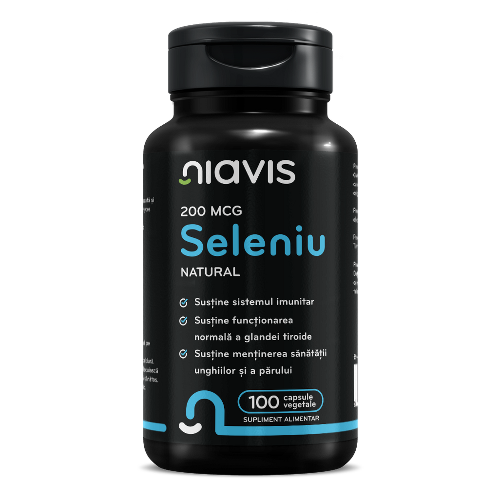 Seleniu Natural 200mcg 100 cps