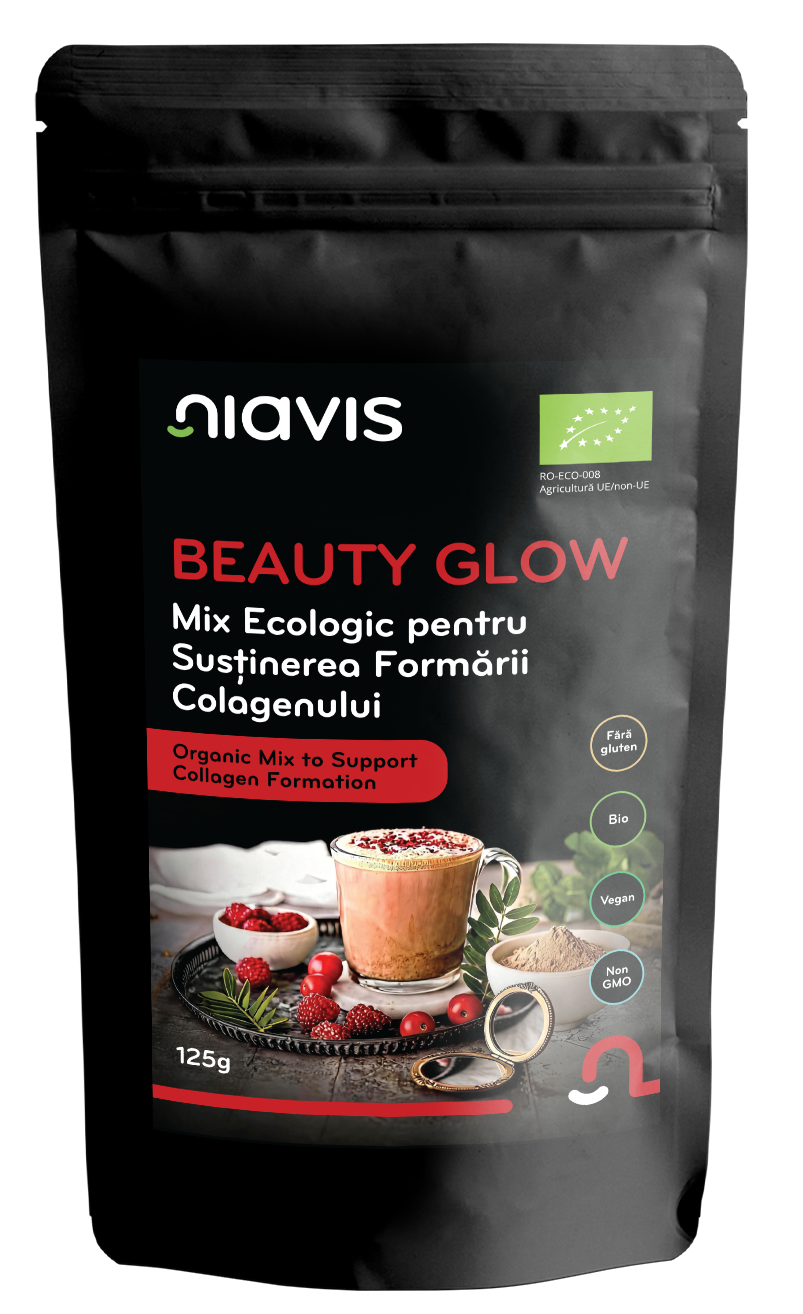 BEAUTY GLOW - Mix Ecologic pentru Sustinerea Formarii Colagenului 125g - Niavis