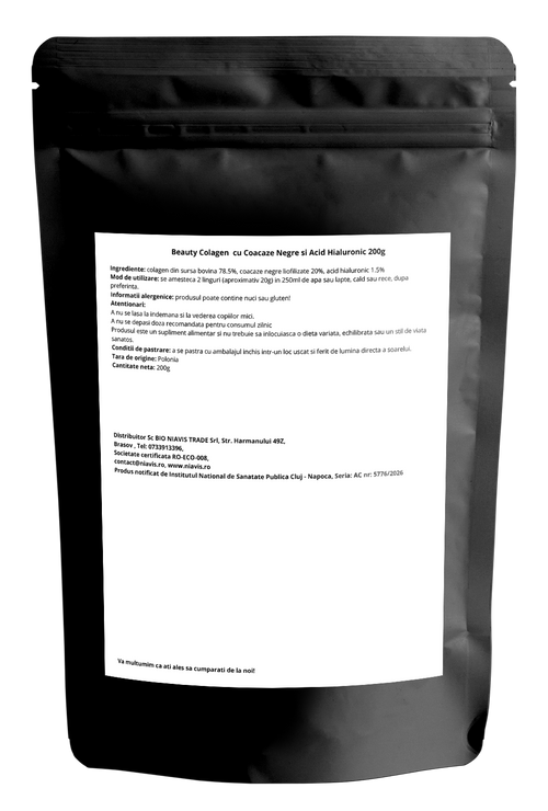 Beauty Colagen  cu Coacaze Negre si Acid Hialuronic 200g