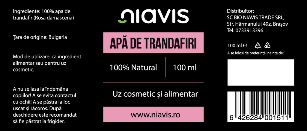 Apa de Trandafiri 100ml