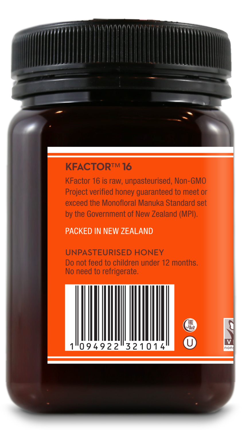 Miere de Manuka KFactor 16 RAW 500g