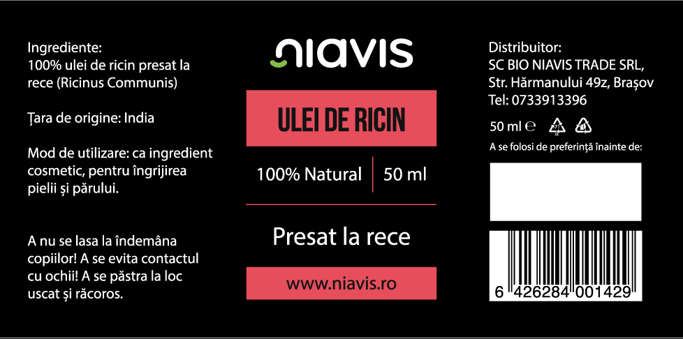 Ulei de Ricin 50ml