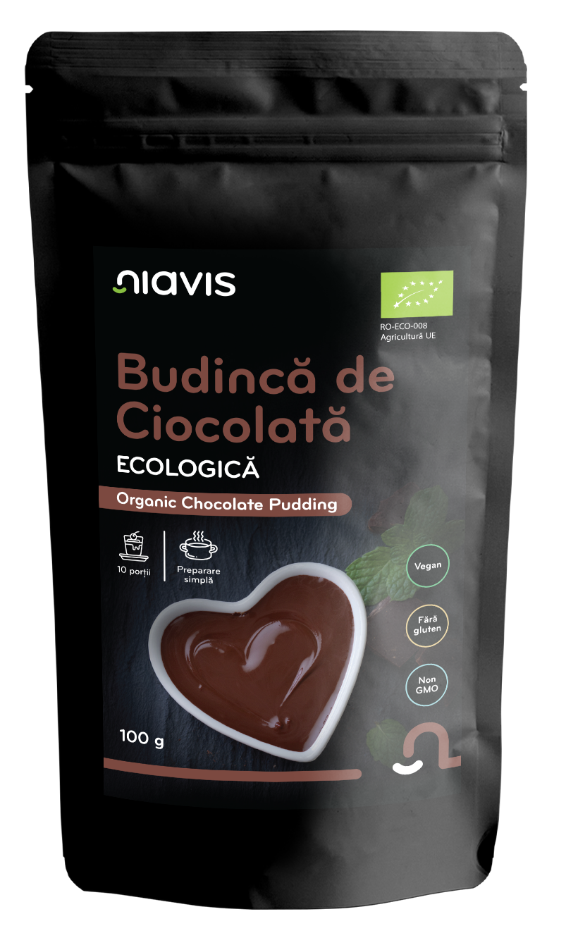 Budinca de Ciocolata fara Gluten Ecologica/BIO 100g - Niavis