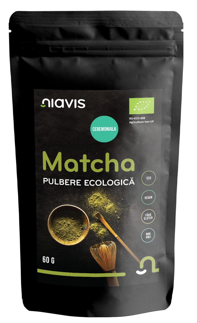 Matcha Ceremoniala Pulbere Ecologica/BIO 60g - Niavis