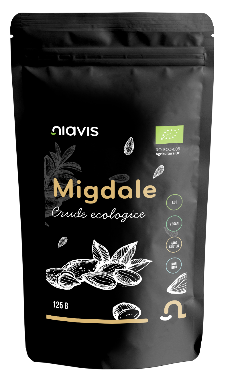 Migdale crude Ecologice/Bio 125g