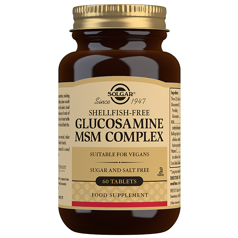 Glucosamine MSM Complex (Shellfish Free) 60tablete - Solgar
