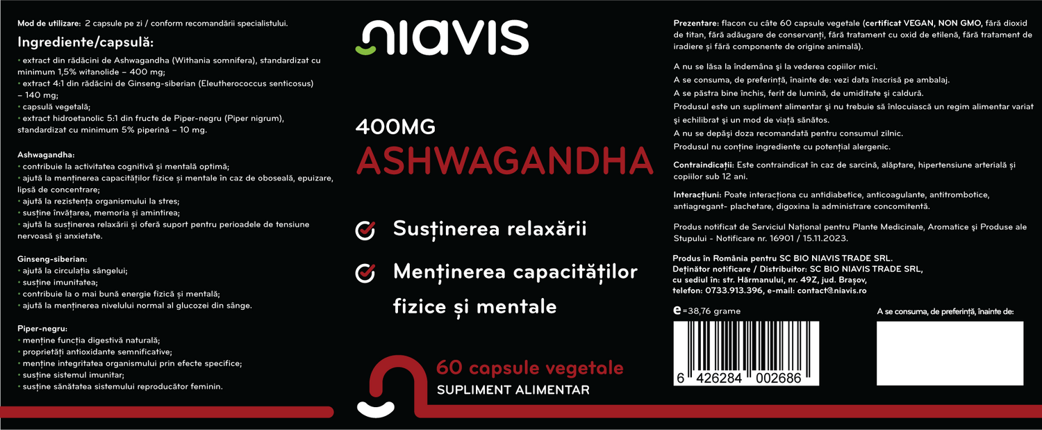 Ashwagandha 60 cps