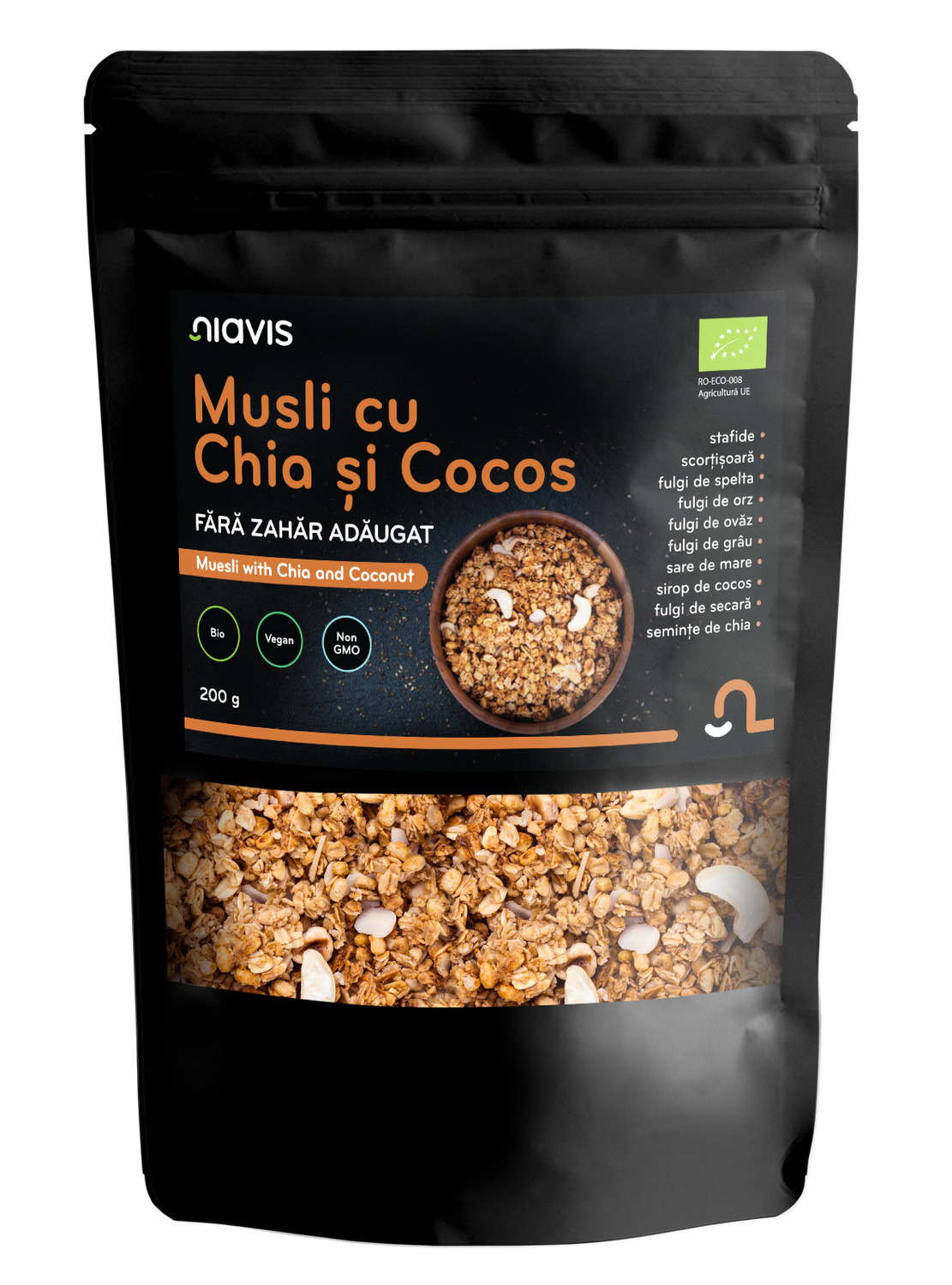 Musli cu Chia si Cocos Ecologic/BIO 200g - Niavis
