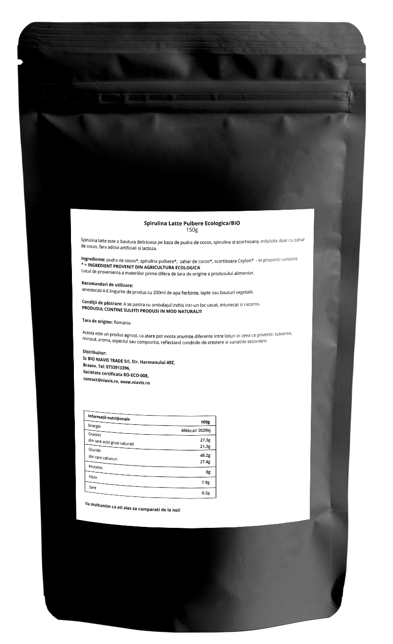 Spirulina Latte Pulbere Ecologica/Bio 150g