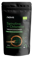 Spirulina + Chlorella Tablete Ecologice/BIO 125g - Niavis
