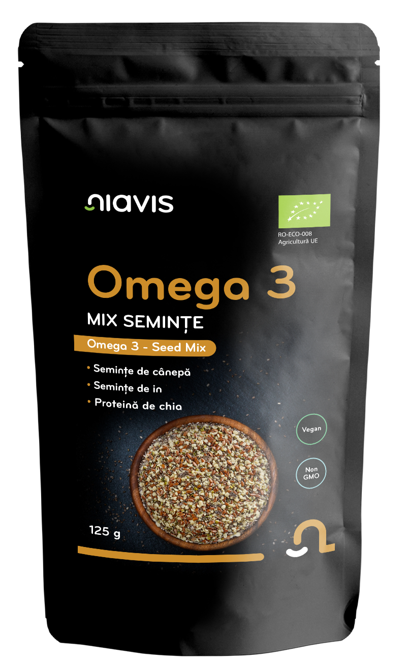 Omega 3 - Mix Seminte Ecologice/BIO 125g - Niavis
