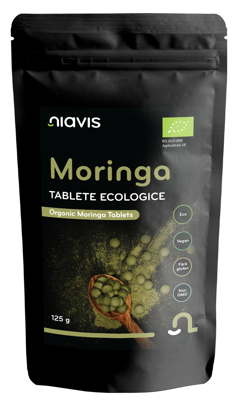 Moringa Tablete Ecologice/BIO 125g - Niavis