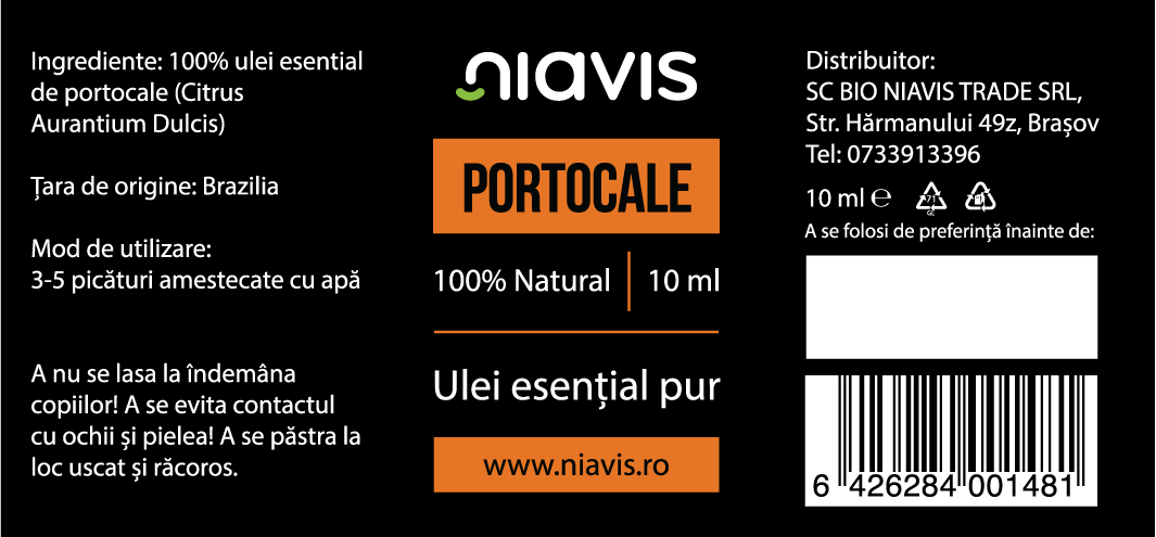 Ulei Esential de Portocale 10ml