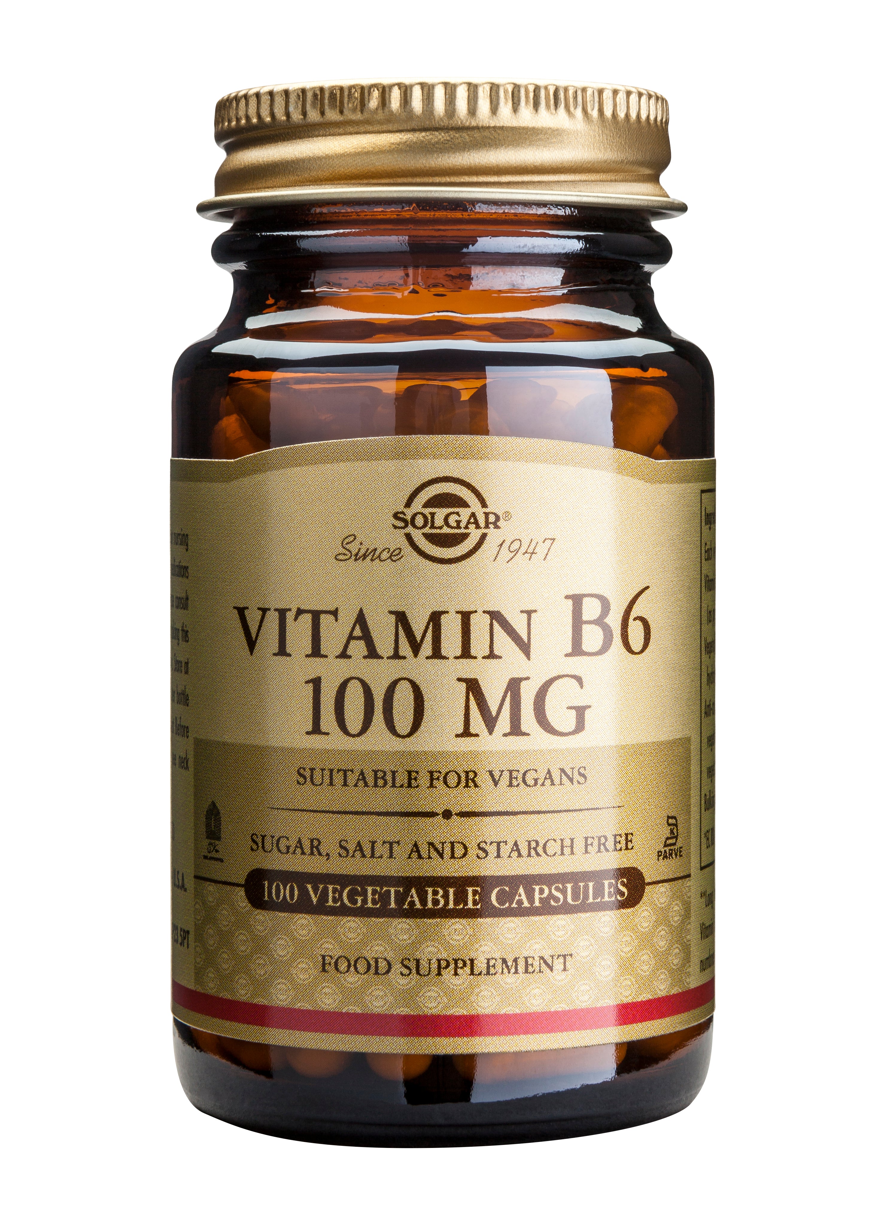 Vitamin B-6 100mg 100 veg caps