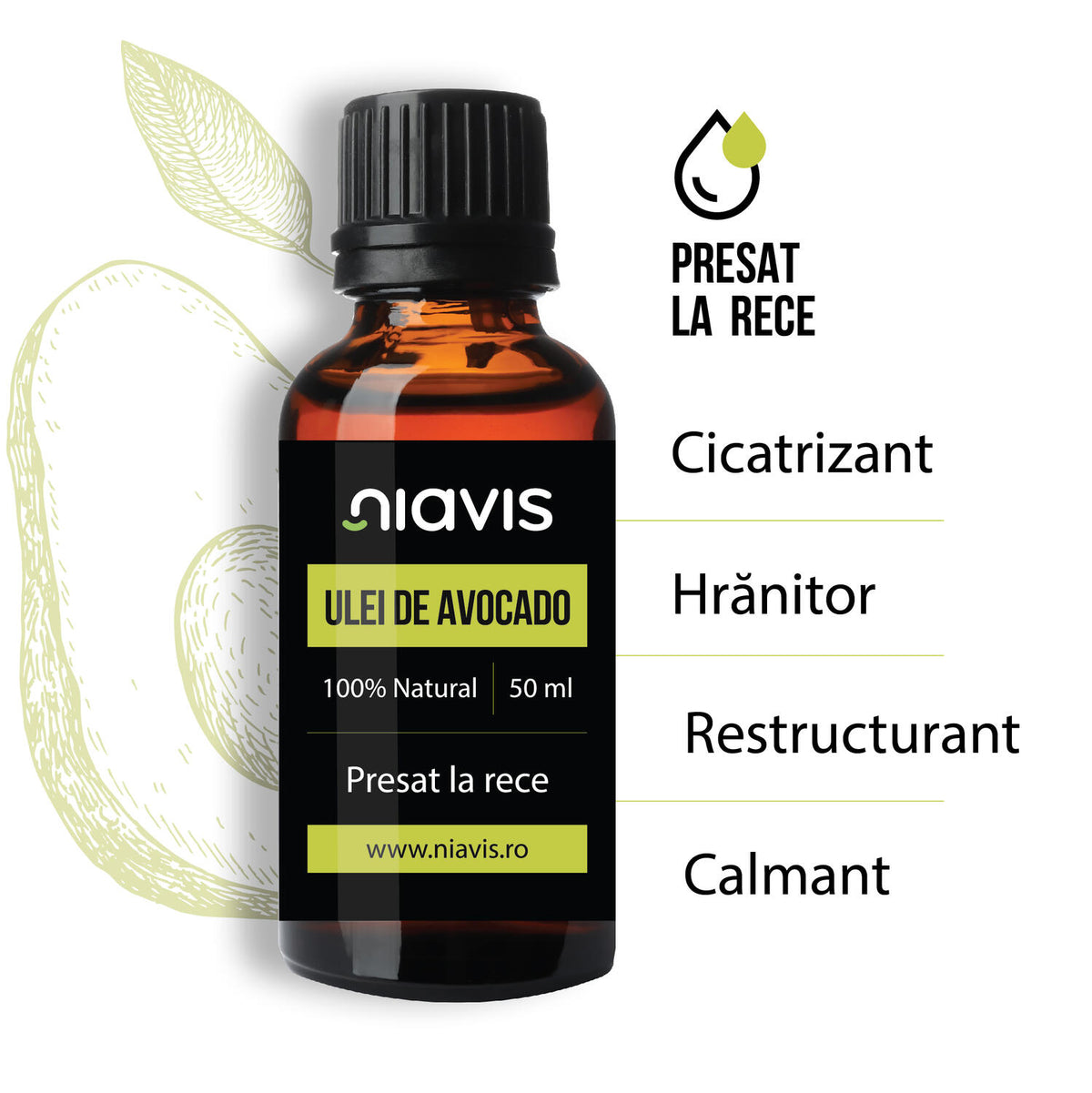 Ulei de Avocado 50ml - Niavis