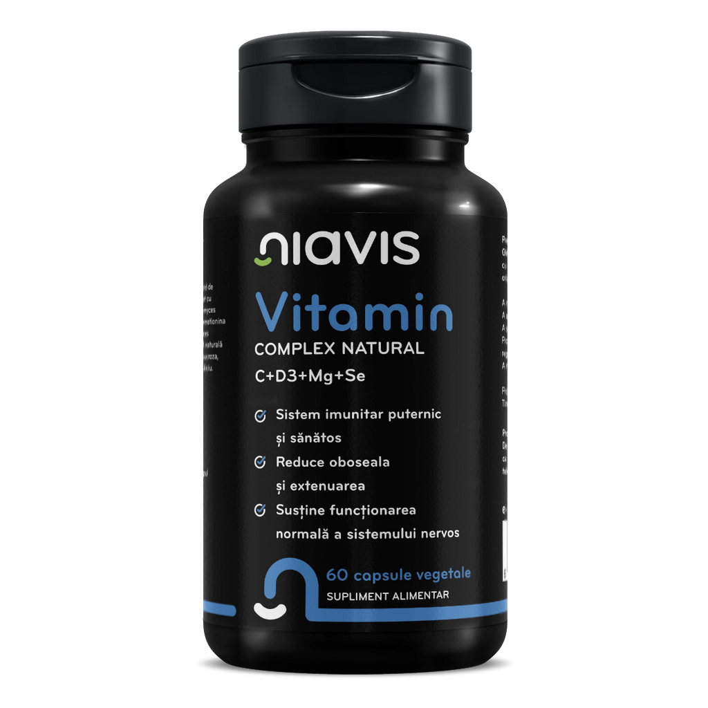 Vitamin Complex Natural C+D3+Mg+Se 60 cps