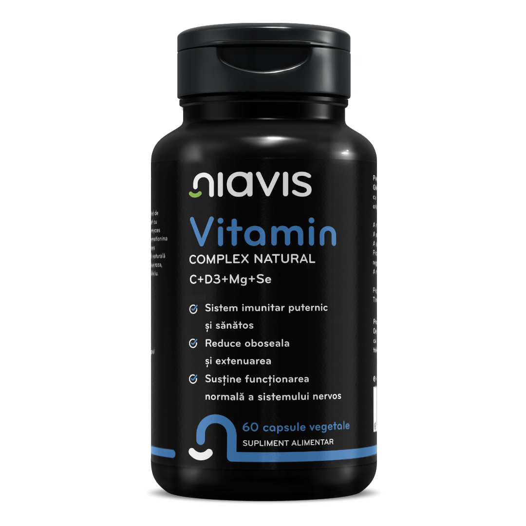 Vitamin Complex Natural C+D3+Mg+Se 60 cps